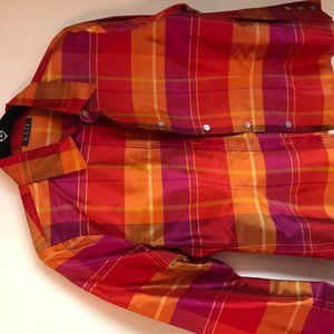 Plaid Silk Blouse